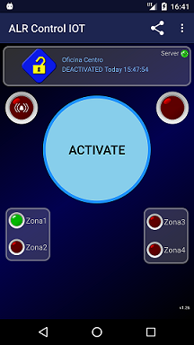 Alarm system with mobile monitoring